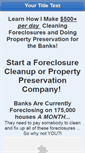 Mobile Screenshot of foreclosurecleanupcashprogram.com
